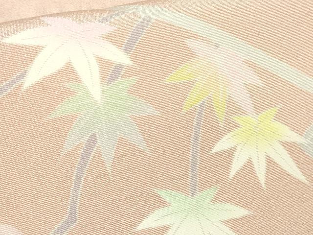 平和屋着物●極上　訪問着　友禅　作家物　四季花文　薄い虹色地　暈し染め　逸品　DZAB5472kh6