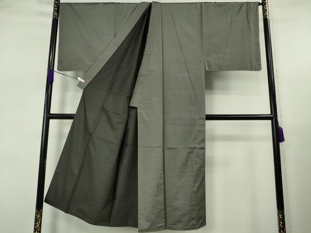 平和屋本店●極上　男性　本場大島紬　アンサンブル　キングサイズ　黒橡色×潤色　逸品　未使用　DZAB5479kh6