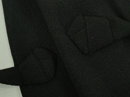 平和屋着物∞極上　道中着　ロング丈　番傘　黒地　逸品　DZAB5481kh6