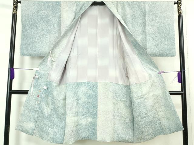 平和屋着物∞極上　吉乃一廉　幻の辻が花　道中着　ロング丈　夢幻ぼかし　暈し染め　銀通し地　証紙付き　逸品　未使用　DZAB5484kh6