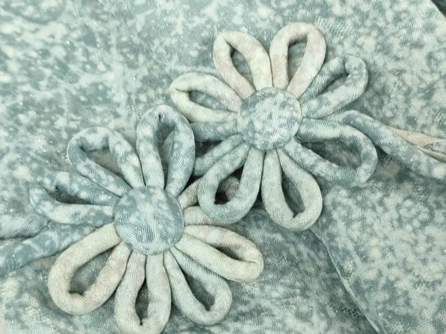 平和屋着物∞極上　吉乃一廉　幻の辻が花　道中着　ロング丈　夢幻ぼかし　暈し染め　銀通し地　証紙付き　逸品　未使用　DZAB5484kh6