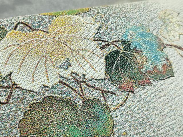平和屋着物●極上「美しいキモノ」お馴染みのメーカー となみ織物 太鼓柄袋帯 点描織 鴛鴦 金糸 上代58万 証紙・反端付き 逸品 DZAB5503kh6 平和屋着物○極上「美しいキモノ」お馴染みのメーカー となみ織物 太鼓