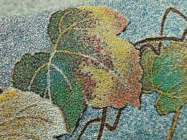 平和屋着物●極上「美しいキモノ」お馴染みのメーカー となみ織物 太鼓柄袋帯 点描織 鴛鴦 金糸 上代58万 証紙・反端付き 逸品 DZAB5503kh6 平和屋着物○極上「美しいキモノ」お馴染みのメーカー となみ織物 太鼓