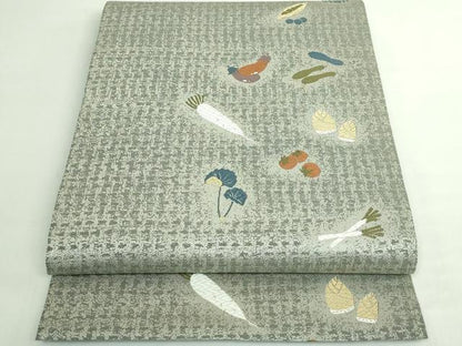 平和屋着物●極上　六通柄袋帯　唐織　成り物　金糸　逸品　DZAB5507kh6