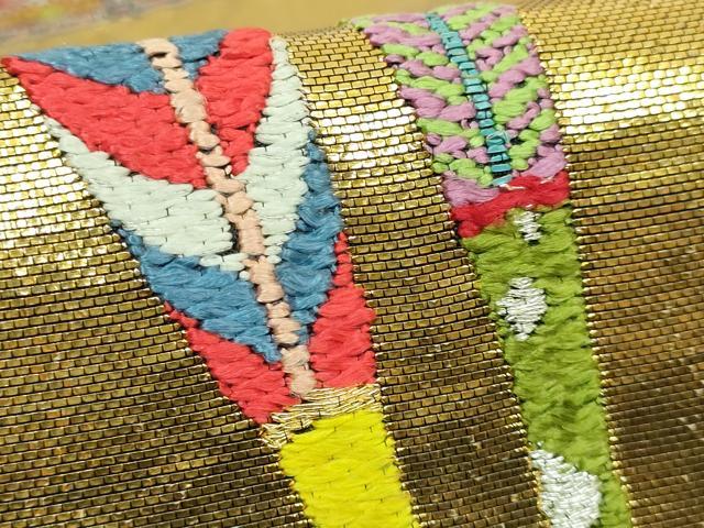 平和屋本店●最高級　龍村平蔵製　太鼓柄　本袋帯　大祝矢　黒地　金銀糸　逸品　DZAB5510kh6
