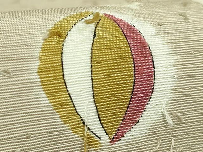 平和屋着物●極上　太鼓柄袋帯　髭紬　絞り　犬　逸品　DZAB5512kh6