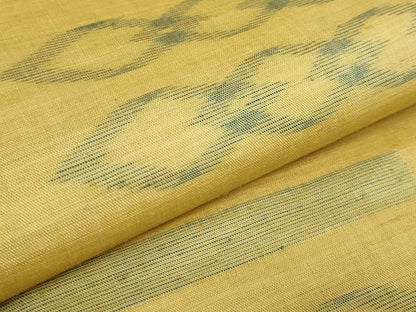 平和屋本店＊極上　夏物　沖縄県無形文化財指定　本場八重山上布　麻　九寸名古屋帯　横段文　逸品　DZAB5518kh6