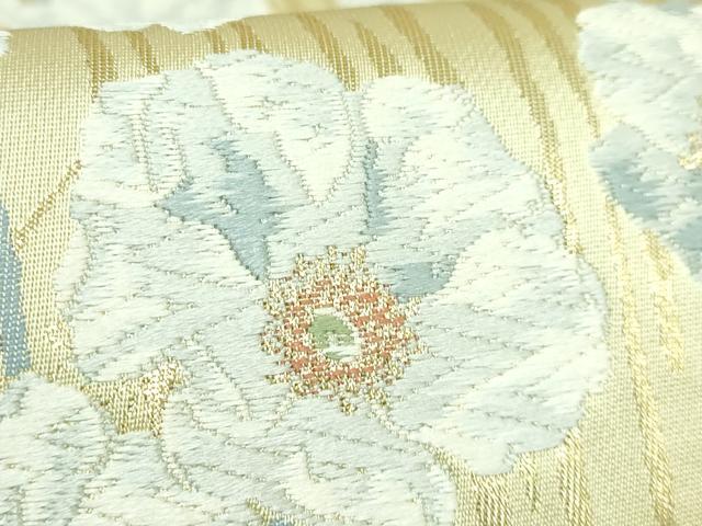 平和屋着物●極上　六通柄袋帯　唐織　慶祝　弐拾四金箔　24K　舞花文　逸品　未使用　DZAB5524kh6