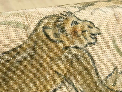 平和屋着物●極上　太鼓柄袋帯　作家物　鳥獣戯画　金通し地　逸品　DZAB5527kh6