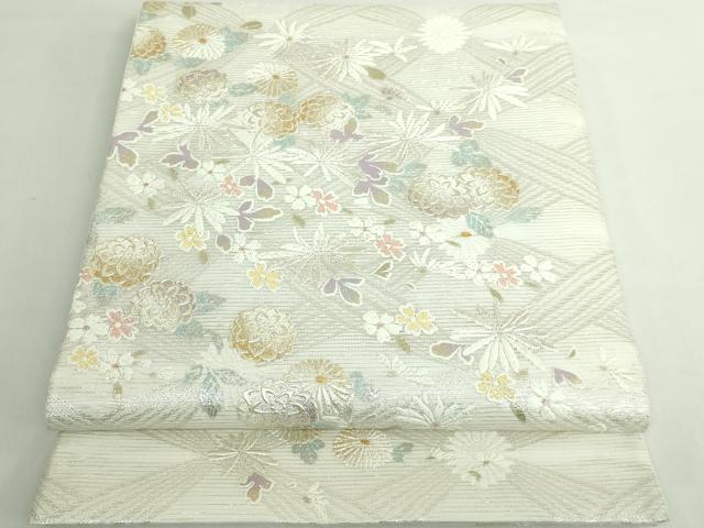 平和屋本店＊極上 夏物 金彩友禅 卓越技能者・名工・和田光正 太鼓柄袋帯 舞花文 金銀彩 逸品 DZAB5551kh6