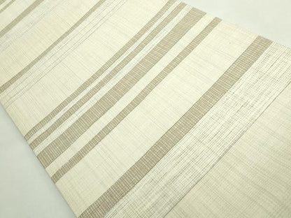 平和屋本店●極上　織楽浅野　銀座もとじ　九寸開き名古屋帯　横段文　逸品　DZAB5567kh6