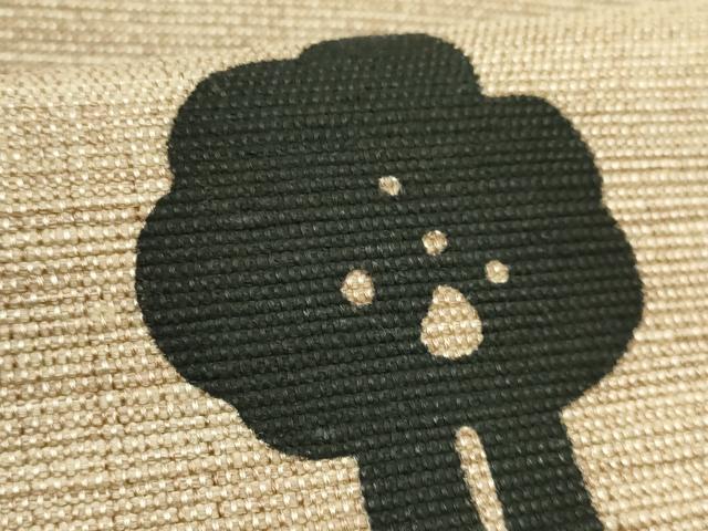 平和屋着物●希少　本場琉球紅型　びんがた工房くんや　宜保聡　八寸名古屋帯　紬地　草花文　逸品　DZAB5571kh6