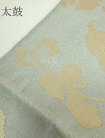 平和屋本店●極上 山口美術織物 皇室 伊勢神宮御用 西陣織 太鼓柄袋帯 唐織 菊地牡丹正倉院文 金銀糸 証明書・共箱き 未使用 DZAB5596kh6
