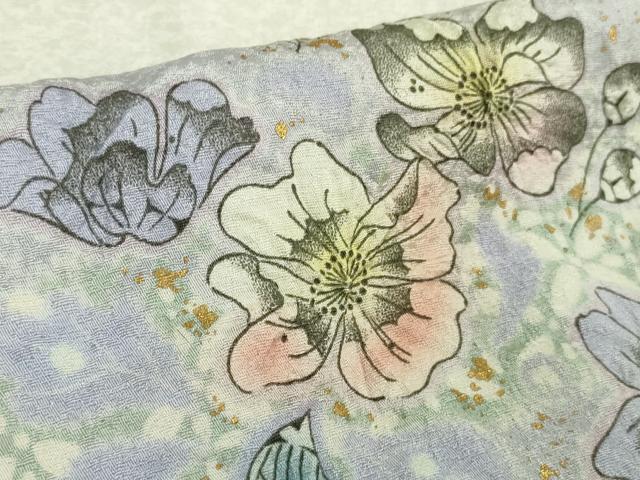 平和屋本店●極上　吉乃一廉　幻の辻が花　訪問着　雪芝　暈し染め　金彩　銀通し地　ロング丈　逸品　未使用　DZAB5610kh6