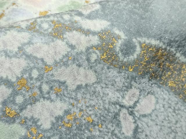 平和屋本店●極上　吉乃一廉　幻の辻が花　訪問着　雪芝　暈し染め　金彩　銀通し地　ロング丈　逸品　未使用　DZAB5610kh6