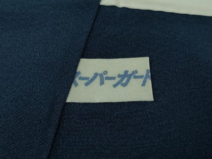 平和屋本店●極上　螺鈿作家　藤本隆士　雲母塾　色留訪問着　龍　立波　留紺色地　金彩　逸品　DZAB5611kh6