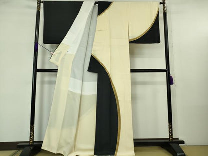平和屋本店●極上　ジャパンオートクチュール　渡辺雪三郎　訪問着　金彩　逸品　DZAB5613kh6