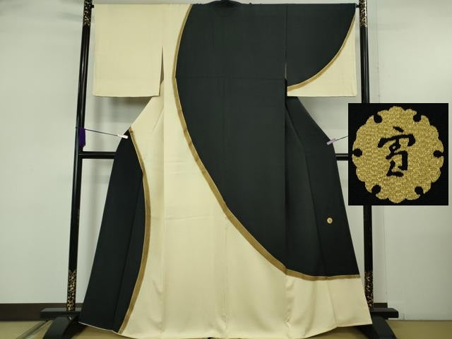 平和屋本店●極上　ジャパンオートクチュール　渡辺雪三郎　訪問着　金彩　逸品　DZAB5613kh6