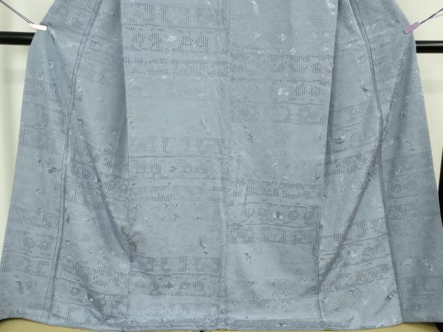 平和屋本店●極上　中国三大刺繍 スワトウ刺繍 汕頭刺繍 相良刺繍 総刺繍 訪問着　色無地　花鳥唐草　紅碧色　ロング丈　逸品　DZAB5615kh6