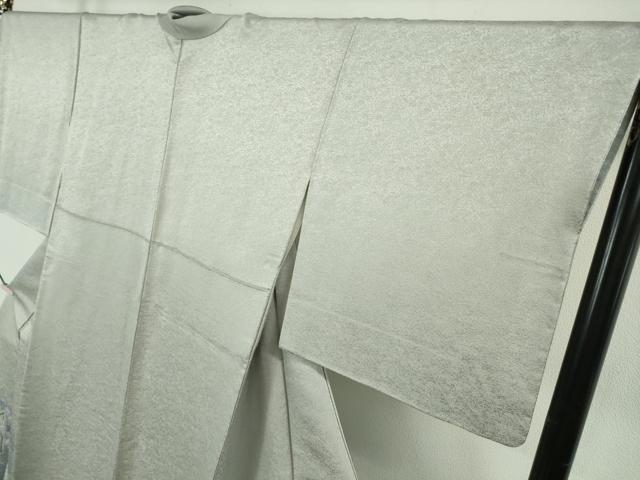 平和屋本店●最高級　二代目　久保田一竹　幻の辻が花　色留訪問着　舞葉　月白色地　暈し染め　銀通し地　逸品　DZAB5616kh6