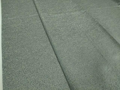 平和屋本店●極上　久保田一竹　幻の辻が花　色無地　草花地紋　濃い秘色色地　金通し地　ロング丈　逸品　未使用　DZAB5617kh6