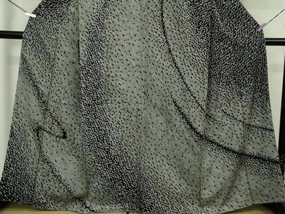 平和屋着物●極上　中国三大刺繍　相良刺繍　訪問着　総絞り　黒地　金銀糸　逸品　未使用　DZAB5630kh6