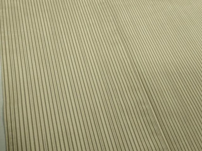 平和屋着物▽極上　紬　単衣　縞　逸品　DZAB5641kh6