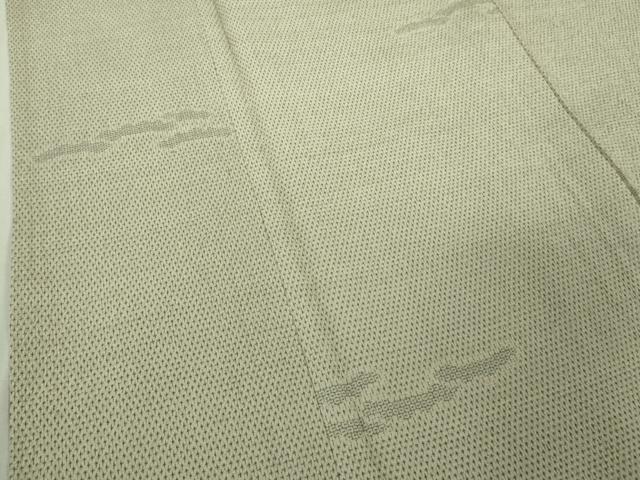 平和屋着物▽極上　本塩沢　単衣　110亀甲　雲重ね　逸品　DZAB5642kh6