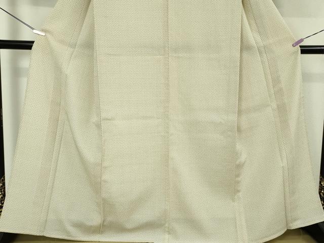 平和屋着物▽極上　本塩沢　単衣　十字絣　逸品　DZAB5643kh6