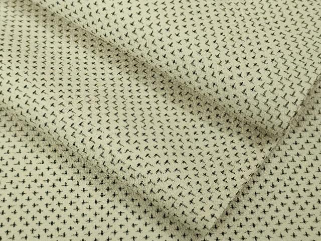 平和屋着物▽極上　本塩沢　単衣　十字絣　逸品　DZAB5643kh6