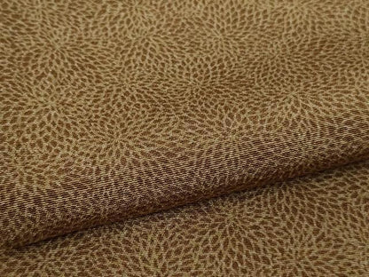 平和屋着物▽極上　江戸小紋　単衣　菊尽くし　焦香色×飴色　逸品　未使用　DZAB5659kh6