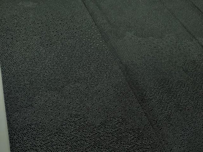 平和屋着物●極上　江戸小紋　雲取り寄せ小紋柄　黒×白　逸品　DZAB5661kh6