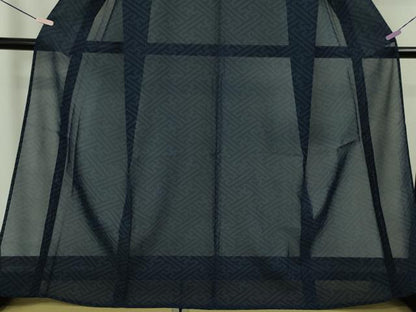 平和屋着物＊極上 夏物 結城紬 夏結城 80亀甲 工字繋ぎ 逸品 未使用 DZAB5674kh6