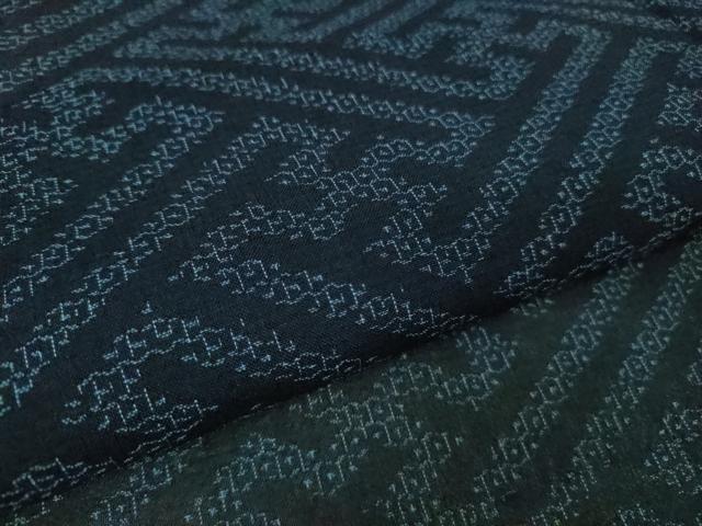 平和屋着物＊極上 夏物 結城紬 夏結城 80亀甲 工字繋ぎ 逸品 未使用 DZAB5674kh6