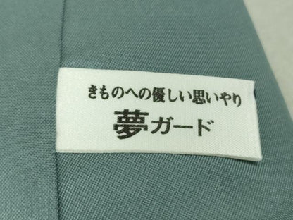 平和屋着物●極上　本場草木染結城玉紬　結織苑　色無地　御召茶色　証紙付き　逸品　未使用　DZAB5676kh6