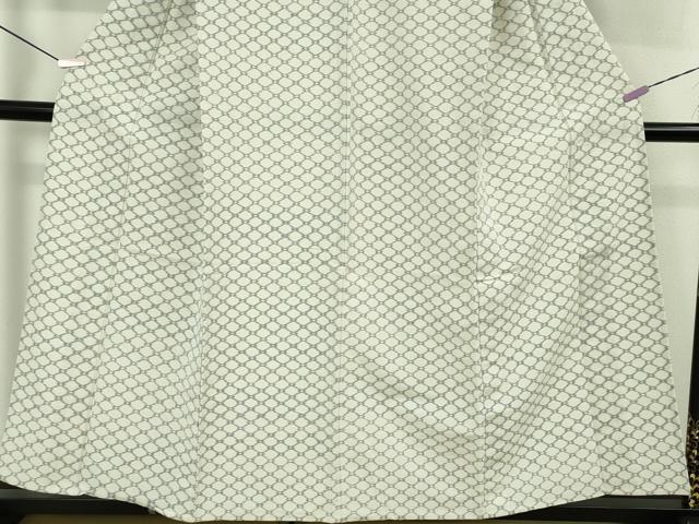 平和屋着物▽極上　弓浜絣　単衣　綿　網目文　逸品　DZAB5677kh6 平和屋着物▽極上 弓浜絣 単衣 綿 網目文 逸品 DZAB5677kh6