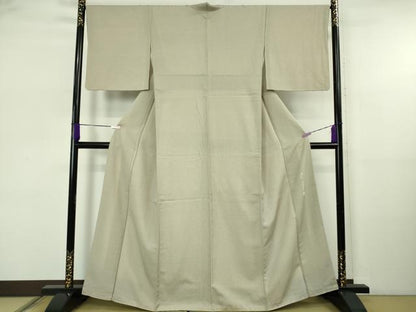平和屋着物●極上　伝統工芸士　保科勝信　江戸小紋　御召機　西陣きもの會　佐藤織物謹製　さが美扱い　反端付き　逸品　DZAB5678kh6