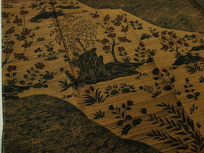 平和屋着物●極上　訪問着　作家物　型染　花鳥文　鬼しぼ縮緬　逸品　未使用　DZAB5679kh6