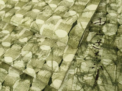 平和屋着物●極上　結城紬地　あられ小紋　作家物　逸品　未使用　DZAB5680kh6
