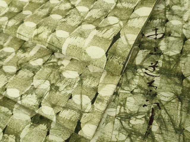平和屋着物●極上　結城紬地　あられ小紋　作家物　逸品　未使用　DZAB5680kh6