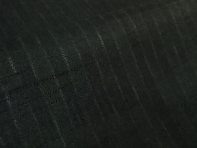 平和屋着物●極上　撫松庵　小紋　縞　黒地　洗える着物　逸品　DZAB5684kh6