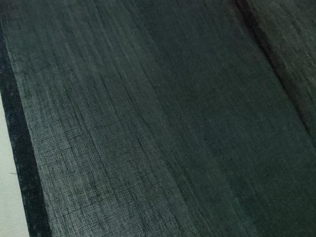 平和屋着物＊極上 夏物 男性 本場小千谷ちぢみ 麻 色無地 留紺色 逸品 未使用 DZAB5686kh6