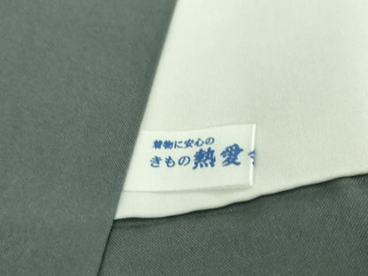 平和屋着物●極上　都喜ヱ門　本場大島紬　白大島　7マルキ　遊楽叙景　藤絹織物謹製　証紙付き　逸品　未使用　DZAB5691kh6