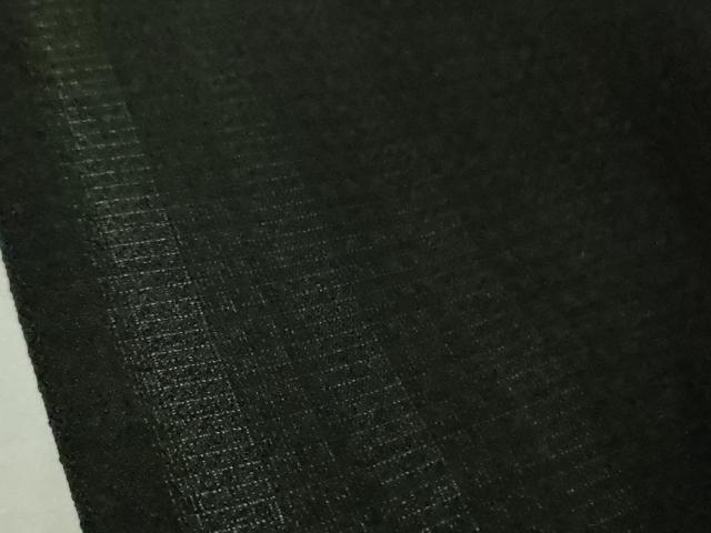 平和屋本店＊極上 夏物 男性 色無地 キングサイズ 間道紋紗 黒地 逸品 DZAB5695kh6
