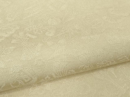 平和屋着物●極上　色無地　お召地　宝尽くし地紋　薄い砥粉色　逸品　DZAB5699kh6