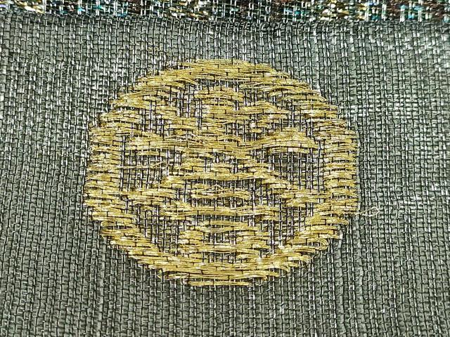 平和屋着物●極上　創業280年　誉田屋源兵衛　六通柄袋帯　七宝吉祥文　金銀糸　逸品　DZAB5702kh6