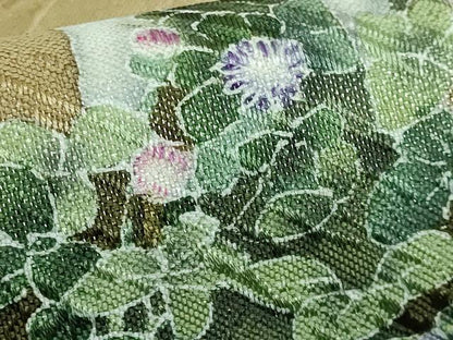 平和屋着物●極上　太鼓柄袋帯　手描き　柴犬　逸品　DZAB5704kh6