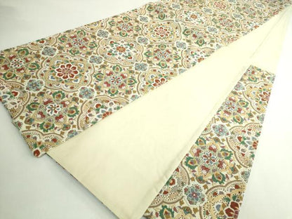 平和屋本店●極上　中国三大刺繍　相良刺繍　総刺繍　袋帯　正倉院花文　金糸　逸品　DZAB5710kh6