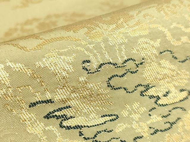 平和屋本店●最高級　龍村平蔵製　丸帯　名物木下金襴　金糸　逸品　DZAB5733kh6