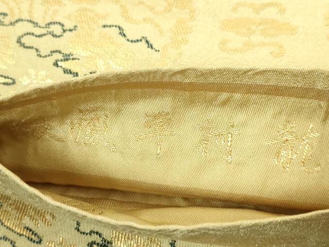 平和屋本店●最高級　龍村平蔵製　丸帯　名物木下金襴　金糸　逸品　DZAB5733kh6
